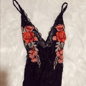 Flower body suit
